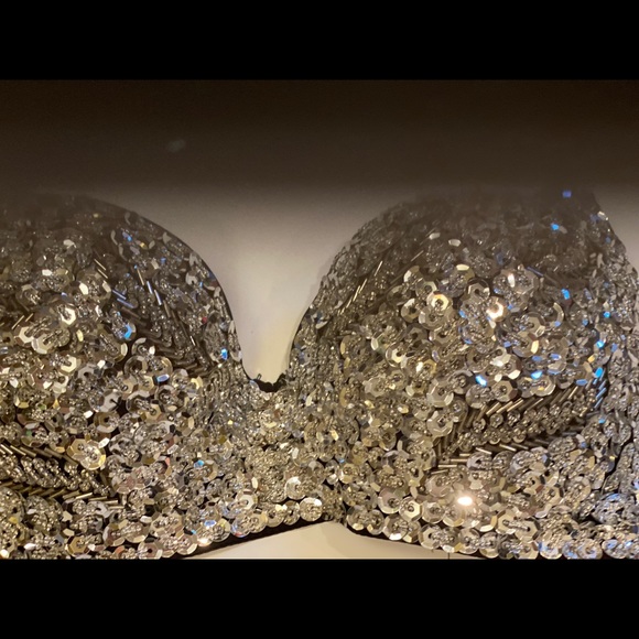 SOLD SOLD Sequin BLING  Concert party sexy Bra - Picture 4 of 8